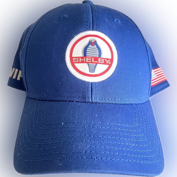 Old School FORD Shelby Mustang VIP Blue Adjustable ONE SIZE FITS Adult Hat - Picture 1 of 6